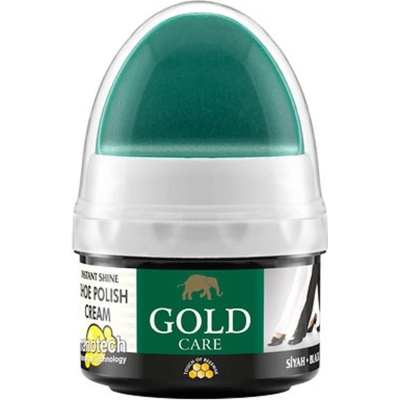 Gold Care leštiaci krém na obuv Black 60 ml