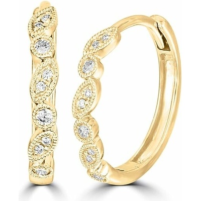 Eppi Kruhové náušnice s diamantmi Sprita E34921