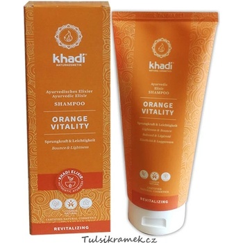 Khadi Pomeranč Vitalita Elixír šampón 200 ml