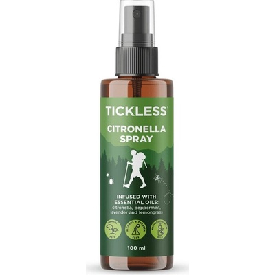 Tickless Outdoor Citronella spray proti komárům a klíšťatům 100 ml