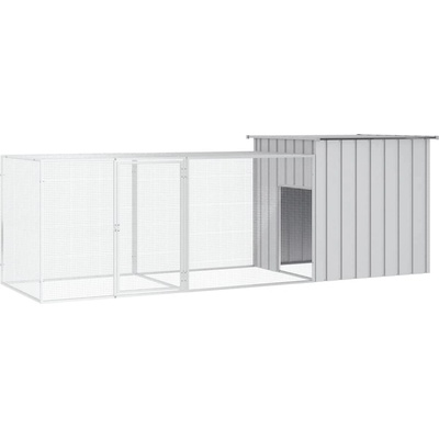 vidaXL kurník 300 x 91 x 100 cm pozinkovaná ocel