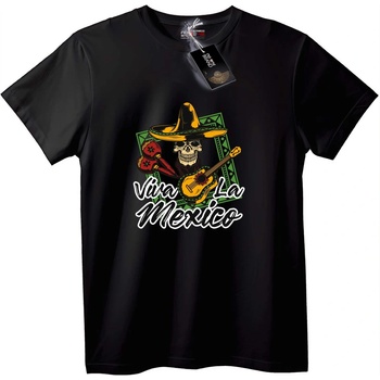 NOONEBRAND Тениска Viva La Mexico Skull - M, Black