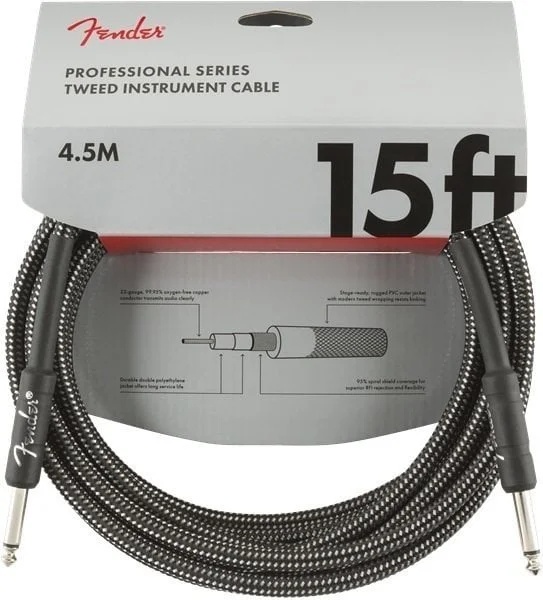Fender Professional Series Gray Tweed 4, 5 m Директен - Директен Инструментален кабел (0990820065)