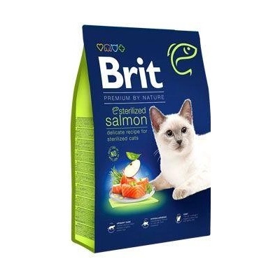 Brit Premium by Nature Cat Sterilized Salmon 8 kg – Zbozi.Blesk.cz