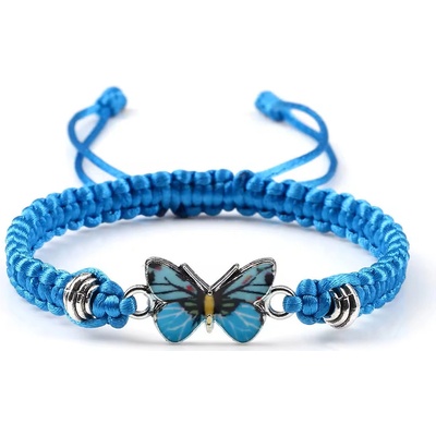 Gaira náramek Modrý motýlek 3128 černá