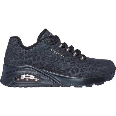 Skechers Дамски маратонки Skechers UNO Stand On Air Trainers Womens - Black/Leopard