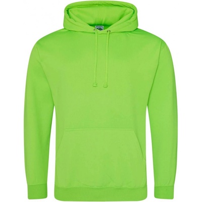 Just Hoods unisex reflexní mikina Electric elektrická zelená
