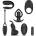 Black & White Комплект вибриращи играчки с дистанционно Six-In-One Kit
