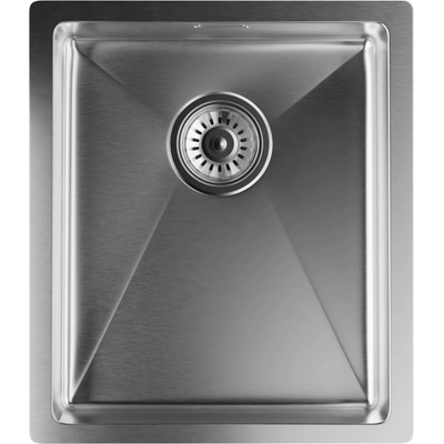 Klarstein Кухненска мивка TitanSteel 45 x 39 см (LxW) с повърхност, устойчива на ръжда, драскотини и топлина (SIK1-TitanSteel-3440) (SIK1-TitanSteel-3440)