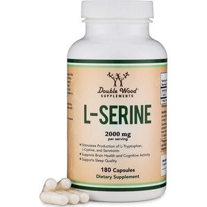 Double Wood Supplements L-Serine/ L-серин, 180 капсули Double Wood (1P1YX DW)