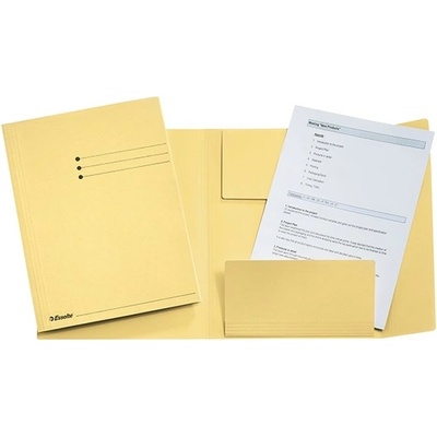 Esselte Кутия за документи ESSELTE A/4 3-слоен картон 275 g жълта 1033306 (1033306)