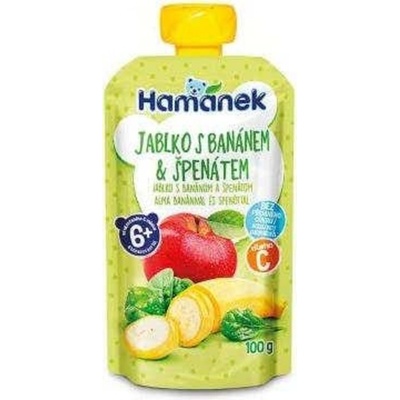 Hamánek kapsička Jablko s banánem a špenátem 100 g – Zboží Dáma Hamánek kapsička Jablko s banánem a špenátem 100 g – Zboží Dáma