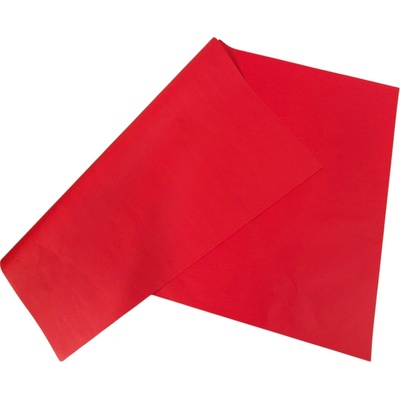 Italský hedvábný papír 21 g/m2 - 24 archů 50*76 cm červený