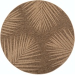 Ayyildiz Кафяв кръгъл килим за открито и закрито ø 120 cm Timber 1403 - Ayyildiz Carpets (TIMBER1201201403BROWN)