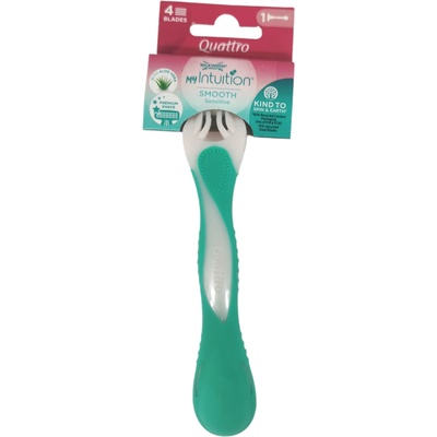 WILKINSON еднократна дамска самобръсначка, Quattro, Smooth Sensitive, 1 брой