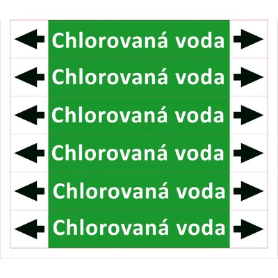 Nadrzenapalivo.cz Značení potrubí ISO 20560, chlorovaná voda PZAL 008863