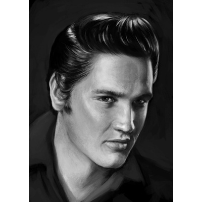 Elvis Presley - reprodukce kresby
