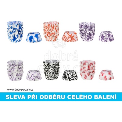 Wiky Košíčky barevné 7,5cm 3cm v.2,2cm 100ks