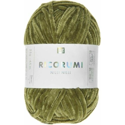 Rico Design Ženilková priadza Ricorumi Nilli Nilli odtieň 020 olivová - 1 ks