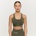 GymBeam Спортно бюстие Olive Grey S