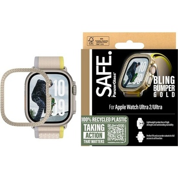 PanzerGlass SAFE Apple Watch Ultra 2/Ultra bumper trblietavo zlatý rámček SAFE95914