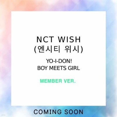 Nct Wish: Yo-I-Don! Boy Meets Girl (Member Version, Japan Album) - CD