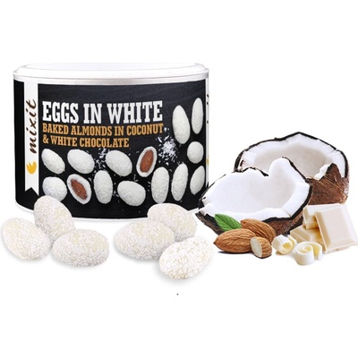 MIXIT Vajíčka v bílé čokoládě a kokos 240 g