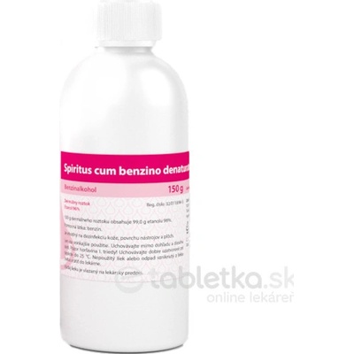 Spiritus cum benzino denaturatus sol.der.1 x 150 g