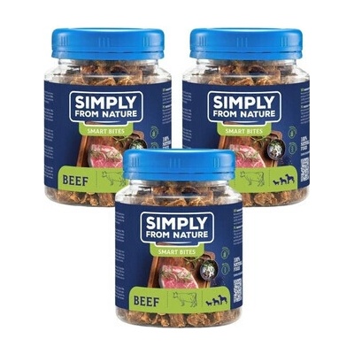 SIMPLY FROM NATURE Smart Bites hovädzie 3 x 130 g