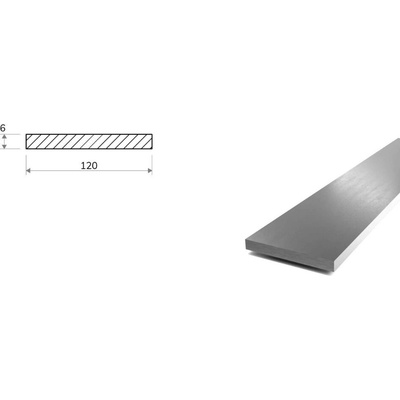 Nerezová plochá ocel 120x6 - stříhaná (1.4301/7)