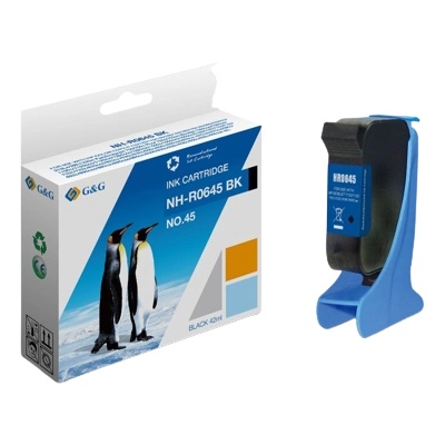 Compatible ГЛАВА ЗА HEWLETT PACKARD DeskJet 710C/720C/820Cxi/850C/815C/OfficeJet 1150C/1170C - Black - /45/ - 51645A - PN NH-R0645BK - G&G (NH-R0645BK)