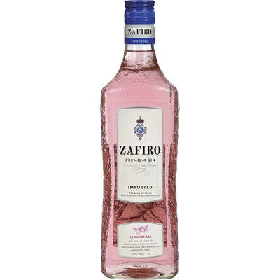 Zafiro Pink Premiun Gin Strawberry 37,5% 1 l (čistá fľaša)