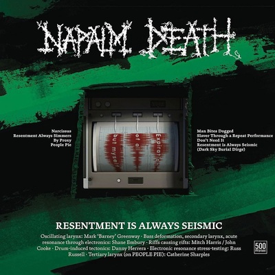 Napalm Death Resentment is Always Seismic a final throw of Throes 1 CD