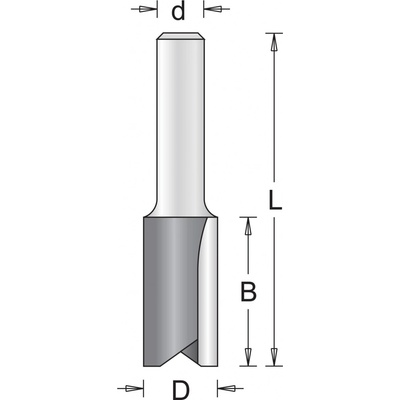 HiKOKI 754001 Drážkovací fréza 3x11x51mm, 6 mm