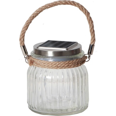 Star Trading Стъклен соларен LED фенер, височина 11, 5 cm Jamjar - Star Trading (479-42)
