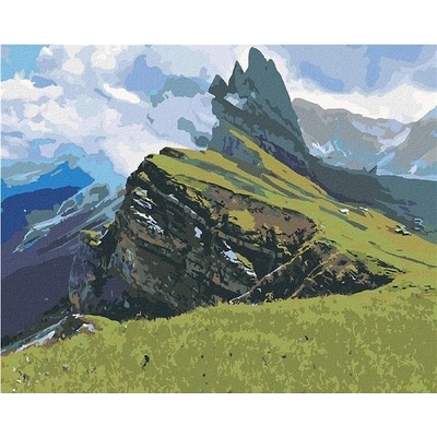zuty Malování Podle Čísel Hřeben Odle Oddělující Údolí 80 x 100 Cm Plátno