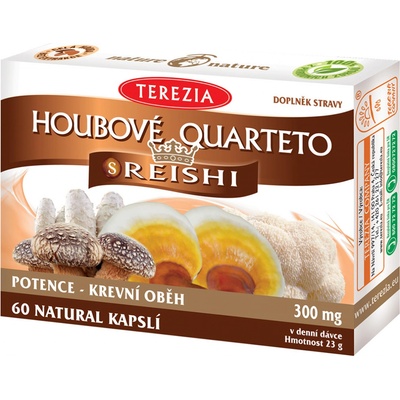 Houbové Quarteto s reishi kapslí 60