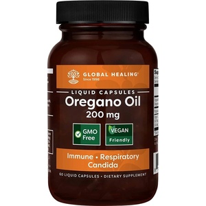 Global Healing Храносмилателна, имунна и дихателна системи - Риган масло, 200 mg x 60 капсули (03133)