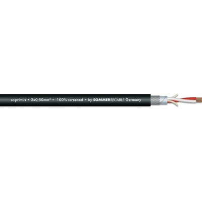 Sommer cable SC-Primus mikrofonní kabel 2x0,5 mm černý 100m