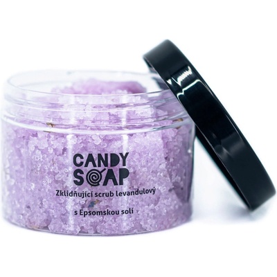 Candy Soap tělový peeling levandulový 200 g