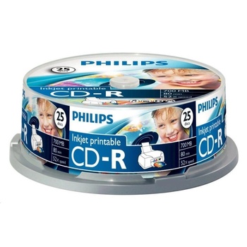 Philips CR7D5JB25/00 празна аудио касета 700 MB (cdrw25h)