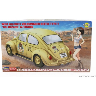 Hasegawa Volkswagen Beetle Type 1 With Girl Figure Rei Hazumi 1965/ 1:24