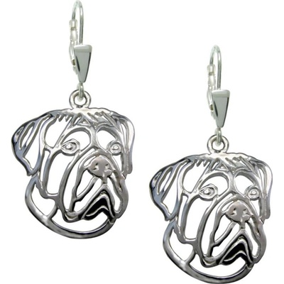 Strieborne Tlapky Cane Corso I strieborné náušnice 326