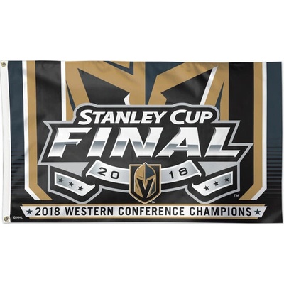 Wincraft Vlajka Vegas Golden Knights NHL 2018 Western Conference Champions On-Ice Flag Veľkosť: USA