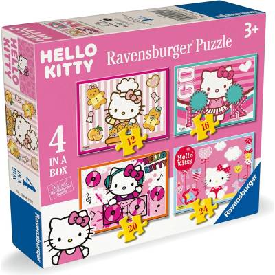 Ravensburger Детски пъзел Ravensburger 4 в 1 - Hello Kitty (7012004158)