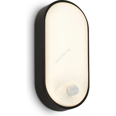 Briloner - LED външно настенно осветително тяло със сензор RUCH, LED/12W/230V, IP65, черно (BL2144)