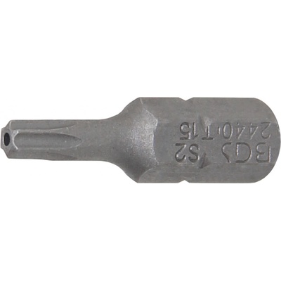 Bit BGS šestihran 6,3 mm 1/4" T profil pro Torx s otvorem T15