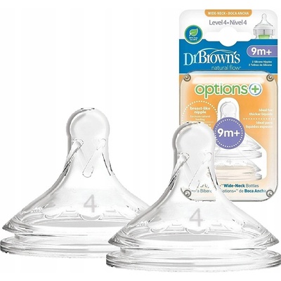Dr. Brown´s savička široké hrdlo 2 ks Typ 4 pro láhve Options+ transparentní