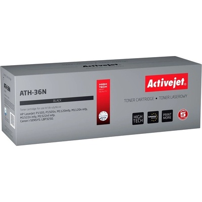 Compatible Тонер Activejet ATH-36N (заместител за HP 36A CB436A, Canon CRG-713, Supreme, 2000 страници, черен) (ATH-36N)