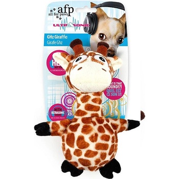 AFP Plyšová žirafa Ultrasonic s ultrazvukovým pískatkom 24 x 17 x 9 cm